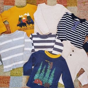 Adorable 7 pack of Long sleeved Shirts!